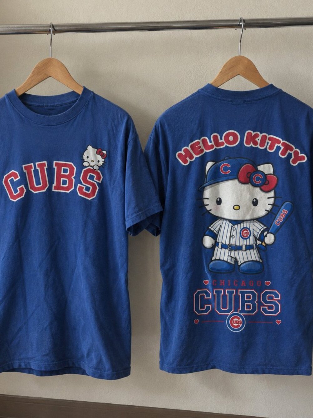 Chicago Clus Hello Kitty Baseball Blue T-Shirt